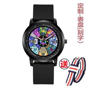 Waterproof Quartz Watch under Tale Electronic Game Anime Student Wristwatch Rubber Band Alloy Shell 40mm Dial Domestic Brand