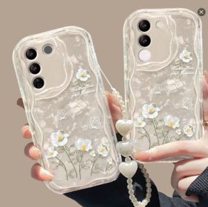 Realme 13 Pro Plus 13+ 5G Case Realme 12 11 Pro Plus 12X 12+ 12Pro+ Phone Case with Bracelet Chain Luxury White Clear Cute Fashion Shockproof New Design Girls Women