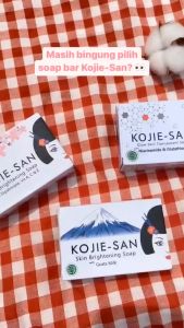 KOJIE-SAN Soap Indonesia / Sabun Wajah & Tubuh 65g & 135g / Skin Brightening With Kojic Dipalmitate Vitamin A C & E / Goats Milk / Glow Transparant With Niacinamide And Glutathione / Face Wash / Pembersih Pencuci Cuci Muka Badan / Skincare Care Series