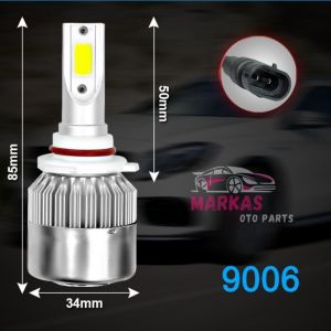 Lampu Led C6 H4 H11 H7 HB3/9005 HB4/9006 Headlamp Headlight Foglamp 12V-24V 36Watt 3800Lm Lampu Mobil Minibus / Truk 1Set (Sepasang)