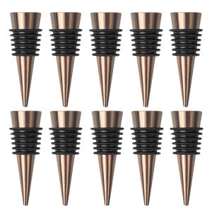 Zinc Alloy Wine Bottle Stopper Rubber Wine Stoppers Reusable Bottle Stoppers for Kitchen Bar Gifts Holiday Party Wedding
