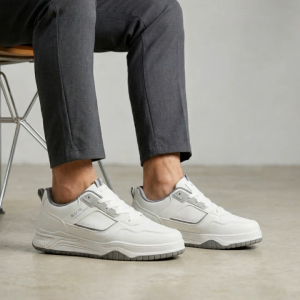 BUM Equipment Mens Shoe BMQ89169/BMQ89170 White x Navy/White x Grey - Kasut Lelaki Kasual Selesa Sneakers