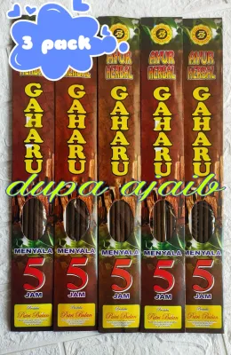 Dupa Harum Per 3 Bungkus Ayur Herbal Gaharu Menyala 5 Jam Produksi Putri Bulan Handmade Aromaterapi Wewangian Ruangan