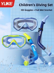 YUKE | Kids Full Face Snorkel Mask Set