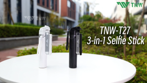 TNW T27 Selfie Stick Mini Extendable Phone Grip Tripod Bluetooth Remote Phone Live Stand For Vlog