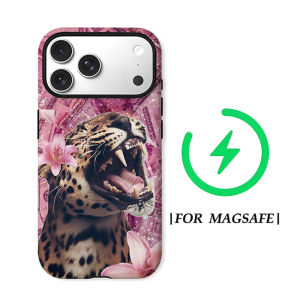 Pink Money Leopard For Magnetic Phone Case for IPhone 17 16 15 14 13 Pro Max Plus Single Double-layer tough Case
