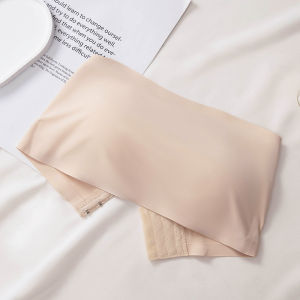 Miiow | Cat Woman Strapless Bra Womens Summer New Style Chest Pad Strapless Bra Prevent Light Exposure Gathered Chest Beautiful Back Bra