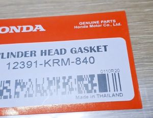 CYLINDER HEAD GASKET HONDA SUPREMO XR150 XR 125 TMX 150 GENUINE THAILAND 12391KRM840 PARTS