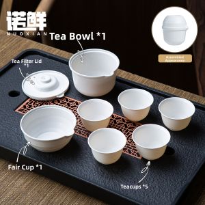 NUOXIAN | Disposable Rice Husk Portable Tea Set