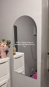 Arch mirror sticker wall glass mirror whole body wall full body mirror wall mirror salaming sa loob ng bahay wall mirror for living room whole body mirror wall mirror aesthetic