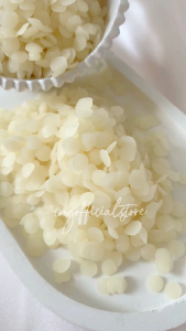 50gr | 100gr | 250gr | 500 gr Beeswax White Cera Alba Food Grade Halal Bahan Lilin dan Kosmetik | Lilin Lebah Putih