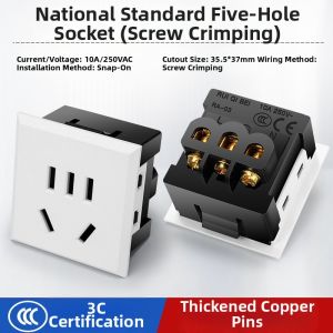 kuicc | National Standard Desktop Cabinet Power Socket 10A