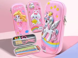 【1-2 days delivery】3D Cute EVA Pencil Case Kawaii Pencil Box Organizer For Boy Girl Cartoon Large-Capacity Storage Pouch Pen For School Kid Fadikou