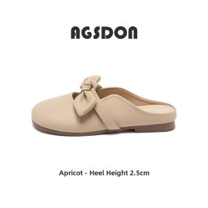 Agsdon | Flat Womens Closed Toe Slip Ons Stylish French Style 2026 Spring New