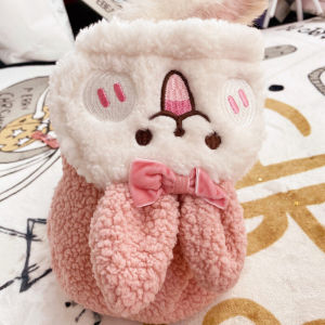 Thickened Lamb Velvet Four-Legged Clothes for Dogs Cute Rabbit Pet Clothes Warm And Cold Resistant Dog Sweater Autumn Winter Pet Supplies