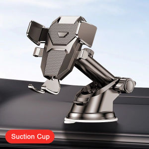 Sucker Adjustable Car Phone Holder Air Vent Clip Mount Mobile Cell Stand GPS Mount Phone For iPhone 16 15 14 Huawei Xiaomi Stand