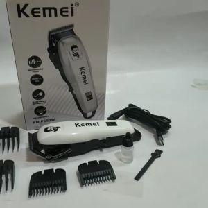 Mesin Cukur Rambut Cas Profesional Paket Barbershop KEMEI Indikator Baterai LED Digital ORIGINAL