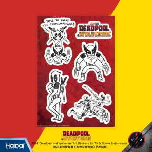 Mr. Hais Deadpool And Wolverine Novelty Sticker Label Stick on Decal for Mobile Phone Accessories Digital Goods