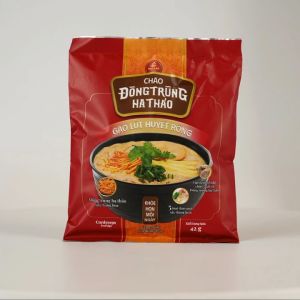 Cháo Đông Trùng Hạ Thảo (Có Sợi Nấm Đông Trùng Hạ Thảo Bên Trong) - Combo 5 Gói - Thay thế bữa ăn chính hồi phục sức khoẻ nhanh chóng