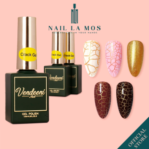 Sơn nứt Vendeeni chính hãng 15ml - Gel tạo nứt trang trí móng nail khô tự nhiên màu trắng hồng nâu đỏ đen