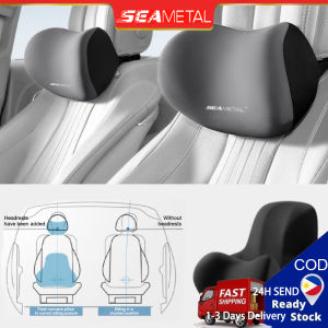 SEAMETAL Neck Pillow for Car Headrest Cushion Waist Support 3D Memory Foam Travel Office Home Head Relief Protector Pad