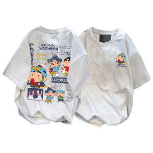 Áo Thun Cotton Tay Ngắn in Họa Tiết Hoạt Hình Dễ Thương Cho Nữ Mùa Hè Dáng Rộng Thoải Mái Đa Năng Thời Trang Áo Thun Thường Ngày