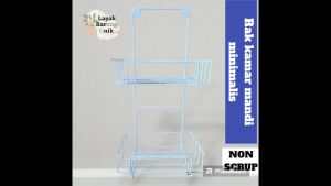 RAK SABUN KAMAR MANDI  OLIVE  RACK SHAMPOO 2 SUSUN  GANTUNG MINIMALIS