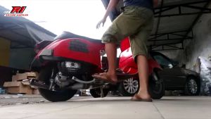 saringan knalpot vespa ujung bengkok ukuran diameter 6 cm