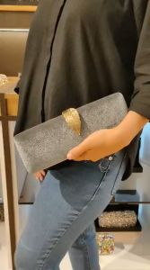 Waiwai Clutch Tas Pesta Simpel Mewah Elegan Suede Selempang Wedding 6680 Clutch