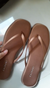 CALVARI - LEVI Sandal Wanita Korea Teplek Casual Kekinian Size 36 - 40 Sendal Flat Cewek Kasual