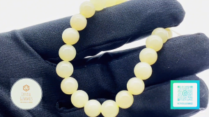 SG LOCAL - Certified Natural Yellow Hetian Jade Bracelet 和田玉黄口手串