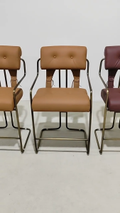 Ghế Tựa Lưng Bọc Giả Da Sang Trọng Trang Trí Phòng Khách Phòng Họp