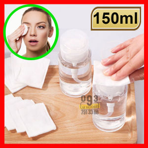 Chai Lọ Chiết Mỹ Phẩm Toner Có Nút Nhấn Lọ Chiết Tẩy Trang 150ml