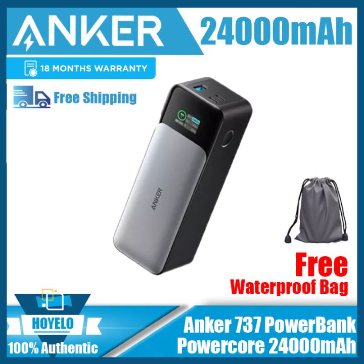 Anker 737 Power Bank (PowerCore 24K), Black