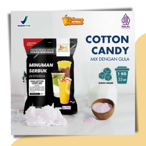 Bubuk Minuman Cotton Candy Mix Gula 1 kg - Premium Serbuk Gula Kapas Instan - JPS