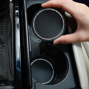 CAR DRINK HOLDER PAD Cup Coaster Car Coaster Car Cup Holder Mat Crystal Diamond Cup Mug Coaster