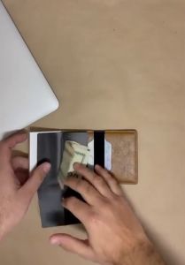 Personalized RFID Card Holder Leather Wallet