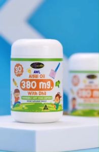 Auswelllife Dha แบบเคี้ยว AWL ALGAL OIL 380mg DHA สำหรับเด็ก สมาธิสั้น