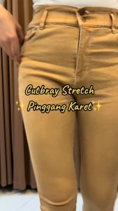 Highwaist Cutbray Karet Pinggang Jeans Tebal 13oz Big Size Jumbo 27-42