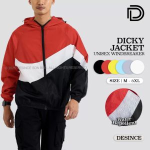 DESINCE Men Zipper Jacket With Hood Man Hoodies Sport Outerwear Casual Sporty Top Jaket Lelaki MT 013