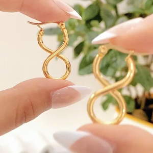 Stainless Infinity Earrings For Women Plain Infinity Hoop For Women 8 Shape Earrings For Women Gift For Women Infinity Design