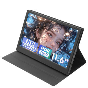 11.6 -Inch Portable Monitor For Laptop TV XBox PS4/ 5 Switch Cell Phone PC Extension Mobile Mointor IPS Screen Type-c Mini Hdmi