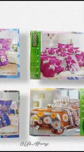 Sprei Magaya Size King 180x200 BANTAL 2 DAN GULING 2 BAHAN KATUN HALUS UKURAN KING