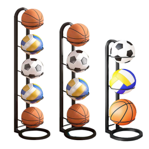 3/4/5 Layer Basketball Storage Ring Organizer: Multi-Sport Solution