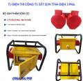 Hộp Nguồn Tủ Điện Thi Công tủ 3Pha  át 63A chống giật 4 ổ 32A 4 chân 4 ổ 32A 5 Chân. 