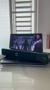 HP WS/WS 10 PRO 10 USB Computer Speaker Wired Soundbar BASS Audio Speaker PC Laptop Desktop Gaming Speaker Soundbar