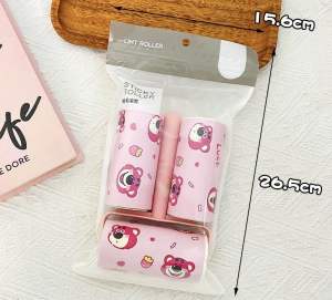 Cây lăn bụi Gấu Dâu - Cây lăn quần áo ghế nệm đa năng 1Set 3 cái siêu tiện lợi