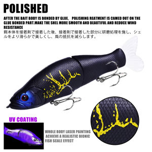 135mm 32g Slow Sinking Swimbait Vibration Hard Bait With Soft Tail Bionic Wobbler Umpan Pancing Gewang Artificial Lure For Bass Pike Freshwater & Saltwater Fishing Tackle