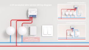 Tuya โมดูลสวิตช์ Mini ต่อสวิตช์เดิมได้ Zigbee ไม่ต่อ N เปิดปิด ตั้งเวลาผ่านแอป รองรับ Google HomeAlexa