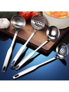 MOLORE | Long Handle Thickened 3cm Polished Stainless Steel Soup Spoon